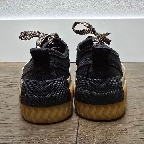 Zara Toecap Contrast Chunky Low Profile Gum Sole Trainers in Black - Picture 8 of 13